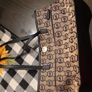 Michael Kors Brown and Black Tote Bag